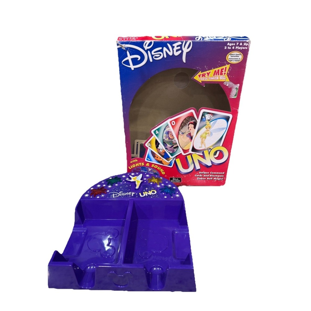 Disney Electronic UNO Family Card Game Mattel 2002 Electronic Card‎ Holder Only